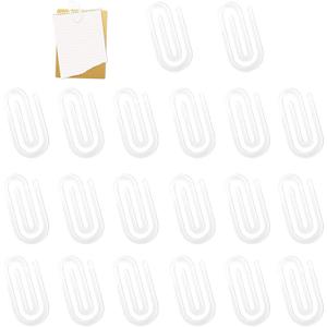 20 PCS Sublimation Paper Clips, 1.97×3.94 Inch Acrylic Sublimation Clipboard Blanks, Suitable for Crafts, Gifts, Home, Office, School DIY Supplies