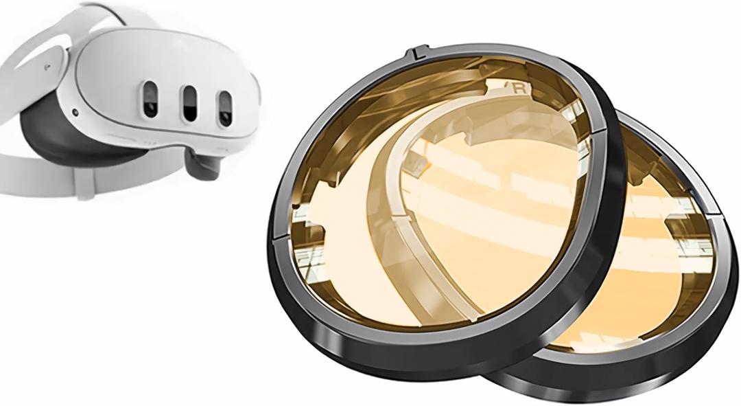 PSI 2 Lens Melanin Anti Blue Light Lens for Oculus Meta Quest 3 Glasses, Inserts Compatible for VR Accessories, Eye Protection