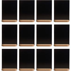12 Pack Chalkboard Signs with Stand 8"x10" Tabletop Chalkboard for Restaurant, Wedding, Bar Countertop, Banquet, Coffee Shop