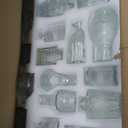 Retro Glass Vase, Flower Arrangement Medieval Small Vase Set (15-pieces set [transparent], As Show101)