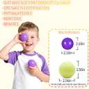 Ball Pit Balls for Kids, Plastic Refill 2.2 Inch Balls, 100 Pack, Bright Colors, Phthalate and BPA Free, Includes a Reusable Storage Bag with Zipper