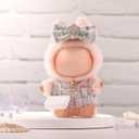 Doll Clothes for Labubu 17cm Have a Seat & Exciting Macaron & Big into Energy Series Dolls, Luxury Chic Series for 17cm Dolls Accessories (White Dress+Hairband+Bag)