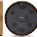 Bernhard Products Modern Wall Clock 13 Inch Noiseless Silent Non Ticking Decorative Stylish Black Marble Look and Metal Rose Gold Frame for Home Kitchen Office Living Room Bedroom