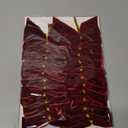 24 Pcs Burgundy Small Velvet Christmas Bows for Christmas Tree, Wreath, Gift Wrapping, Crafts, Wedding, Party, Twist Tie Bows for Treat Bag Bakery Candy Bags, Home Decor 1" W,3.5 x 3.5 inch