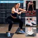 Exercise Slant Board & Resistance Bands Set  2PCS Incline Calf Raise Wedge Blocks + 5 Loop Bands  Non-Slip, Heavy Duty Material  Ankle Mobility & Stretching Kit for Home Gym & Rehab