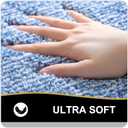 OLANLY Bathroom Runner Rugs 47x24, Extra Soft and Absorbent Microfiber Bath Rugs, Non-Slip, Machine Washable, Quick Dry Shaggy Bath Carpet, Long Bath Mats for Bathroom Floor, Tub, Shower, Blue