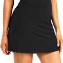 Women's Active Athletic Skort Lightweight Tennis Skirt for Women Summer Golf Workout Running Sports Skorts with Pocket (Black, M)