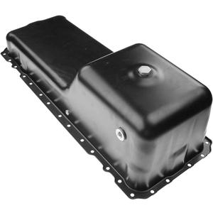 A-Premium Engine Oil Pan Sump with Drain Plug Compatible with - 2000-2010 - Caterpillar 3126 3126B C7 L6 7.2L Diesel Turbocharged Engine