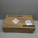 Wooden Under Desk Foot Warmer, Powerful Fast Heating Personal Heater for Feet and Legs, Silent Energy Saving with Thermostat & Timer for Home Office (Temp Adjustment Tutorial in Video Gallery)