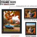KTKDE 10x12 Picture Frame Set of 3, Wooden frames black, Vertical & Horizontal Wall Hanging for Wall or Tapletop Display,Studio Gallery Photo Frame for Photos, Posters & Art Prints