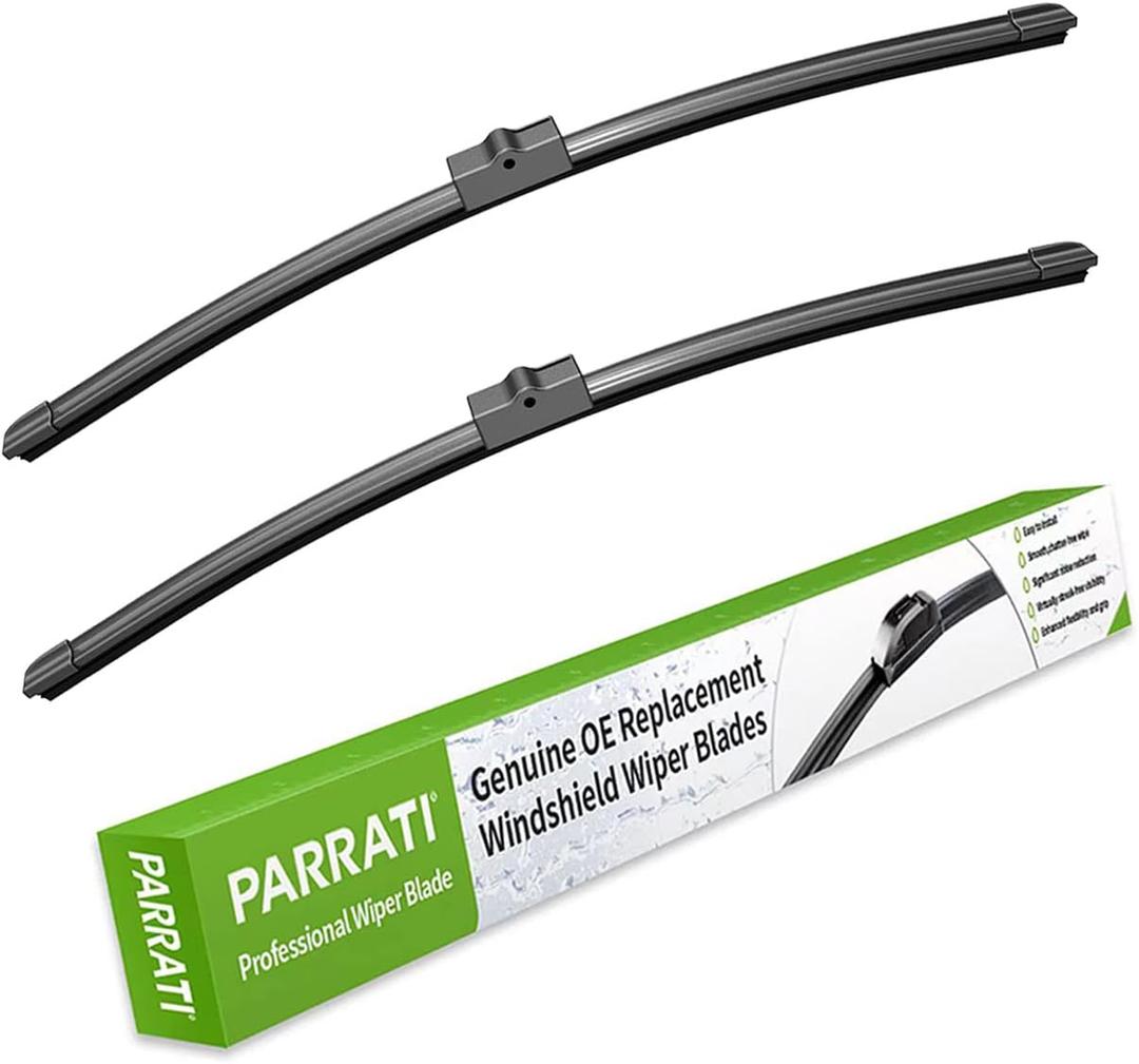PARRATI® 24 Inch & 24 inch of High Performance Premium All-Season Automotive Replacement Windshield Wiper Blades, Easy DIY Install & Superior Road Visibility, Durable Stable And Quiet (Set of 2)Amazon's Choice