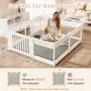 Baby Play Mat for Floor Nursery Rug Muscle Mat Area Rug Playroom Rug 47"x47" Playpen Mat Memory Foam 1.3" Thick Crawling Mat for Babies,Toddlers, Infants, Kids,Grey