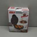 Dash Mini Donut Maker Machine for Kid-Friendly Breakfast, Snacks, Desserts & More with Non-stick Surface, Makes 7 Doughnuts, Donut Print (White)