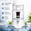 Nispira Super Mineral Countertop Gravity Water Filter System 12L 3-Gallon Household Economical Drinking Pot Water Dispenser