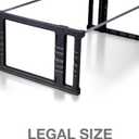 Officemate Plastic Hanging File Frames, Letter and Legal Size, Rails 24 to 27, 2 Sets (91963), Black