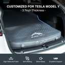3.7 inch Foam Mattress for Tesla Model Y/Model 3, Camping Air Mattress with Foam, Fast Inflate and Deflate with Pump Sack, Sleeping Pad for Road Trip, Job Shifts, Nap, Camping