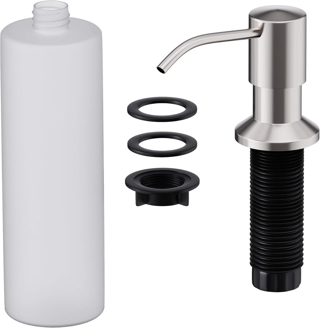 GIMILI Built in Sink Soap Dispenser or Lotion Dispenser for Kitchen Sink, Brushed Nickel GIMILI Built in Sink Soap Dispenser or Lotion Dispenser for Kitchen Sink, Brushed Nickel