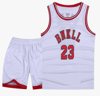  6-16Years Youth Basketball Sports Jerseys 23# for Boys Girls Basketball Jersey 2Piece Set, Size 170