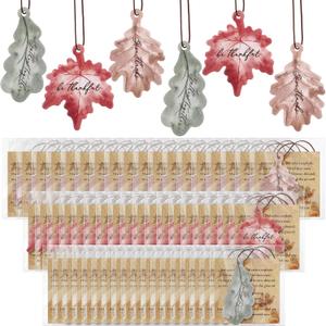 54 Sets Leaves Car Air Fresheners Bulk Maple Leaf Hanging Ornament Scented with Essential Oils Christmas Tree Decor for Men Women Coworkers Team Staff Office Car Party Supplies