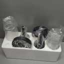 MOKATNG Wall Sconces Set of Two, Black and Gold Bathroom Sconces with Clear Glass, Hardwired Sconces Wall Decor Set of 2, Modern Wall Light Fixtures for Bathroom Mirror Living Room Bedroom Hallway (15.5inch) (2pcs)