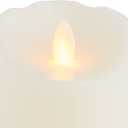 Mikasa White Realistic LED Flameless Pillar Candles, Set of 2 3x6 Inch