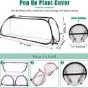 ANGAR Garden Covers for Raised Beds, Garden Row Plants Cover Accelerator, Freeze Protection Greenhouse Cover for Raised Garden Beds Protecting Seedlings Fruits Vegetable Rows
