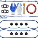 Oil Pan Gasket Kit, 12612350 Oil Pan Gasket+12637683 Valve Cover Gaskets Compatible with Chevy Silverado Suburban Tahoe Trailblazer GMC Sierra Yukon 4.8L 5.3L 6.0L 6.2L OEM#OS30693R VS50504R1