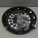 Enhon 2 Pack Plant Hanger, 12 Inch Metal Hanging Planter for Indoor Outdoor Plants, Classy Glossy Black Decorative Hanging Plant Shelf for Window Wall Ceiling Home Decor