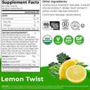 Orgain Supreme Greens Powder with 25 Organic Greens, 50 Superfoods, 1 Billion Probiotics, and Adaptogens, Vegan Greens for Gut Health and Immune Support, 1.5 Servings of Fruit and Veggies, Lemon Twist