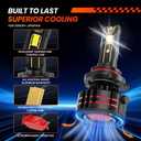 Compatible for DODGE RAM 1500 2500 3500 2009 2010 2011 2012 2013 2014 2015 2016 2017 2018 Driving Light Bulbs Combo, 6500K White 800% Brightness, Direct Installation, 6-Pack