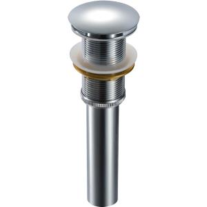 Purelux Bathroom Pop up Sink Drain Without Overflow, for Lavatory Vessel Sink Chrome Finish