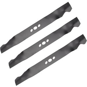 (3 Pack) 355-101 20" Lawn Mower Blades, Replace for 2105300125A Lawn Mower Blades 20" Length, 1/8" Thickness, 2-1/4" Width, 1" x 3/4" Center Hole, Compatible with Hyper Tough Deck Lawn Mower