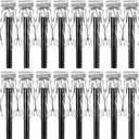 Skylety 18 Pcs Party Blower Noisemakers Party Squawkers Blowouts Whistles Fringed Noise Maker Musical Blowouts for Graduation Birthday Supplies (Black and Silver)