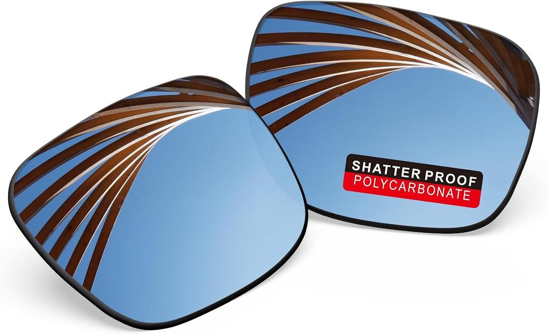 iLikeo PRO+ Polycarbonate Polarized Replacement Lenses for Ray-Ban JUSTIN RB4165 55mm Sunglasses - Silver Titanium