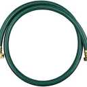 Darnassus PVC Garden Hose 1/2 Inch Green Heavy Duty Water Hose with Solid Brass Fittings,No Leaking, Flexible,for outdoors,Lawns,Patio (4 FT, Green, Brass Fittings)
