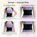 Posture Corrector for Women and Men, Adjustable Back Support Brace for Office, Home, Daily Wear, Breathable Shoulder Straightener for Upper Lower Back Pain Relief, Under Clothes Hunchback Correction, Medium