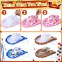 Suncalla 4 Sets DIY Easter Cowboy Hats Western Rodeo Hats with Feathers, Bandana, Heart Sunglasses Paint Glitter for Adult