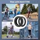 10x2.5" E-Scooter Tire. 60/70-6.5 Scooter Inner and Outer Tire Sets. Replacement Wheels for Ninebot G30 Max/ G30 G30D/ G30LP Mobility Electric Scooters
