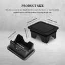 2 x 2PCS Bed Rail Stake Pocket Covers, Truck Stake Pocket Covers, Dustproof Truck Bed Hole Plugs, Truck Bed Accessories Rear Truck Holes Covers Compatible with Dodge Ram 1500 2500 3500 2019-2022