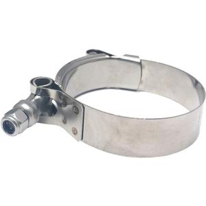 ISPINNER 1 Pack 4.5 Inch Stainless Steel T-Bolt Hose Clamps, Clamp Range 121-129mm for 4.5" Hose ID,