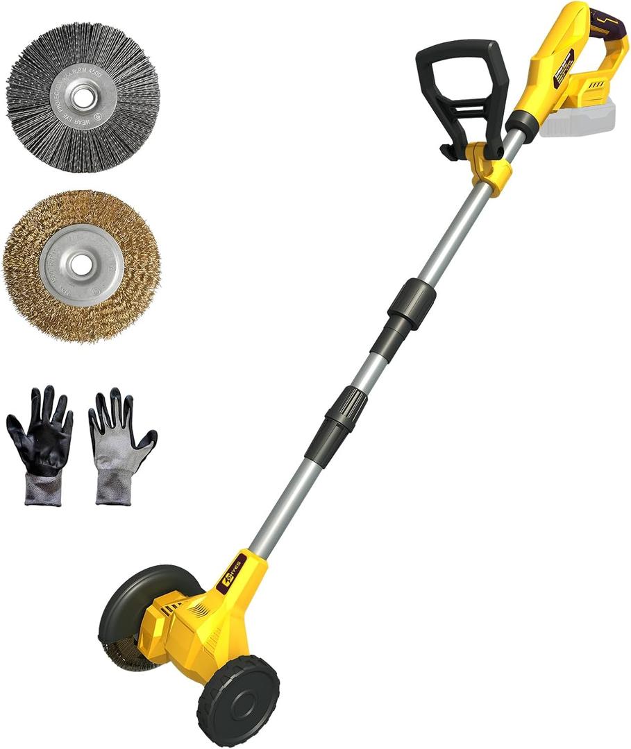 Cordless Patio Cleaner Weed Brush Fit for DeWALT 20V Max Battery