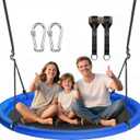 48 inch Saucer Tree Swing for Kids Adult, Larger Flying Swing for Whole Family 700lbs Weight Capacity with Adjustable Hanging Straps