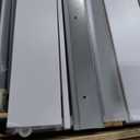 36x84 Inch White Sliding Barn Door Slab with 6.6ft Hardware Kit Included, 5-Panel, MDF Wood Panel Covered with Water-Proof Scratch-Proof PVC Surface, Simple DIY Assembly
