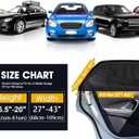 Car Rear Side Window Shades,2 Pack Breathable Mesh Car Window Screens Sun Shades Covers for Camping,Fit for 96% of Cars, Block Sun Glare,UV Protection,Privacy Protection, M