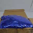 100pcs Blue Metallic Cheerleader Pom Poms with Baton Handle for Kids Adults Cheering Spirit Sports Party Dance Sportsteam