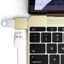Satechi USB-C to USB-A Adapter, USBC Male to USBA 3.0 Female Connector, USBC to USBA Converter, Compatible with MacBook Pro/Air, iPad Pro/Air/Mini, for Type-C Laptops, Tablets, Phones (Gold)