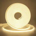 COB Neon LED Strip 32.8ft,110V 288 LEDs/m FCOB LED Strip Waterproof Flexible Super Bright Natural White COB Neon Rope Strip, Silicone LED Neon Strip with Switch Plug for Party, Stage