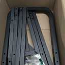 Tikimilor 2.8ft Firewood Rack Holder, Adjustable Heavy Duty Fire Log Stacker Stand for Fireplace, Outdoor Indoor Metal Wood Pile Storage Organizer, Patio Logs Stand tool, Black