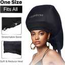 3 x Hooded Hair Dryer Attachment with Dual Turbo Airflow & Soft Headband  Speeds Up Drying for Curly Hair, Reduces Heat on Ears & Neck  Large Hair Dryer Bonnet for Deep Conditioning at Home