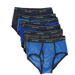 Fruit of the Loom mens Tag-free Cotton Briefs Underwear, 6 Pack - Assorted Colors, X-Large US Fruit of the Loom mens Tag-free Cotton Briefs Underwear, 6 Pack - Assorted Colors, X-Large US